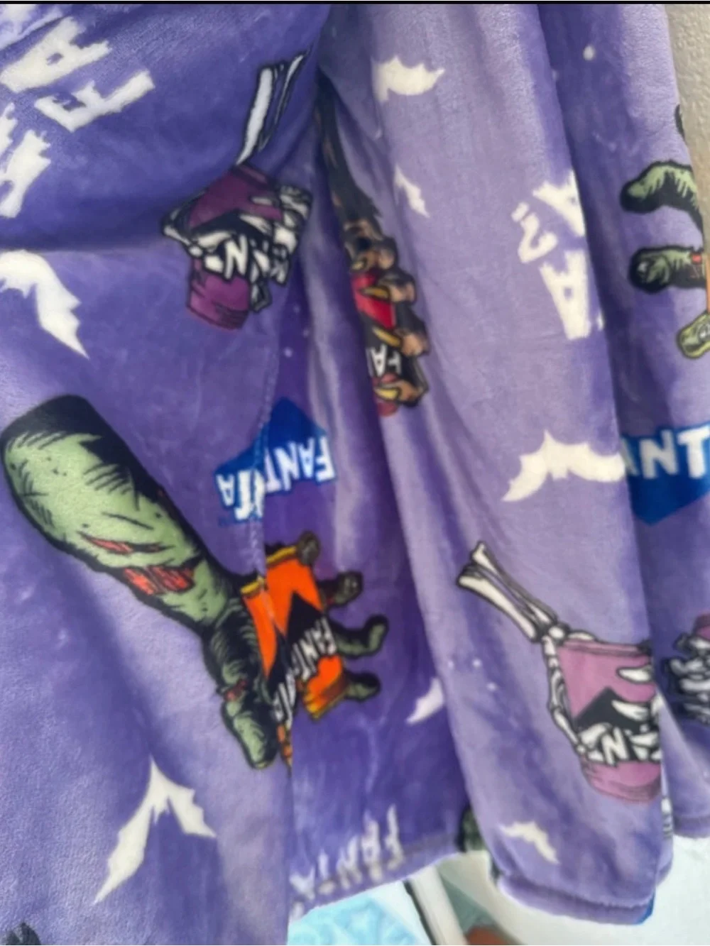 Kids Purple Plush Pajama Blanket - Velvet Soft